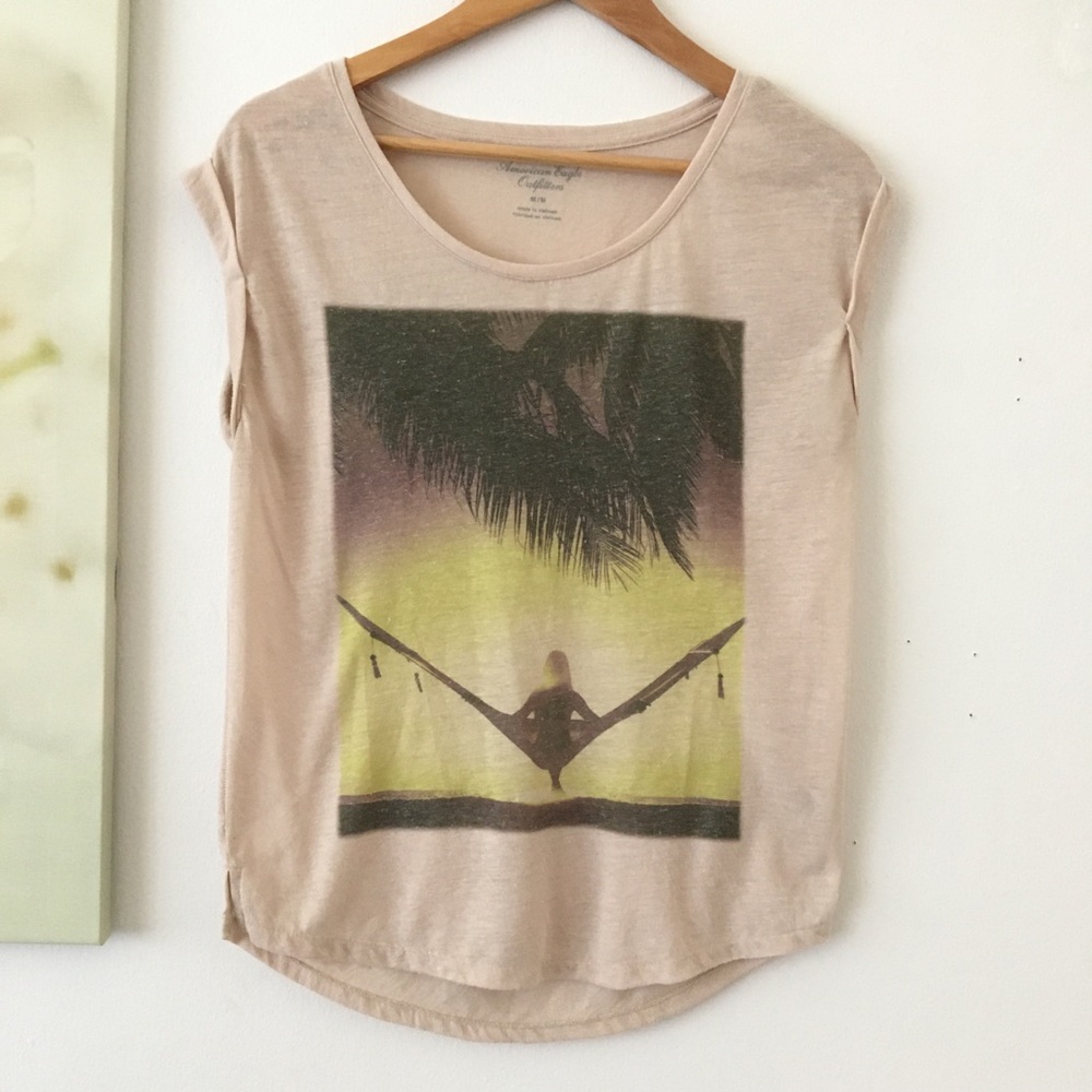 American Eagle Graphic Tank Top